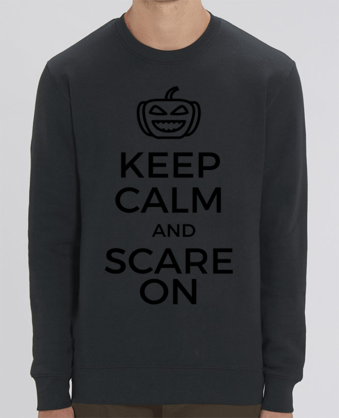 Sweat-shirt Keep Calm and Scare on Pumpkin Par tunetoo