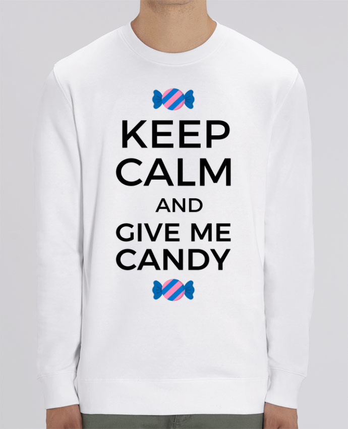 Unisex Crew Neck Sweatshirt 350G/M² Changer Keep Calm and give me candy Par tunetoo