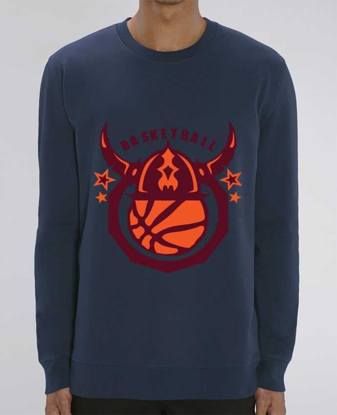 Unisex Crew Neck Sweatshirt 350G/M² Changer basketball casque viking logo sport club Par Achille