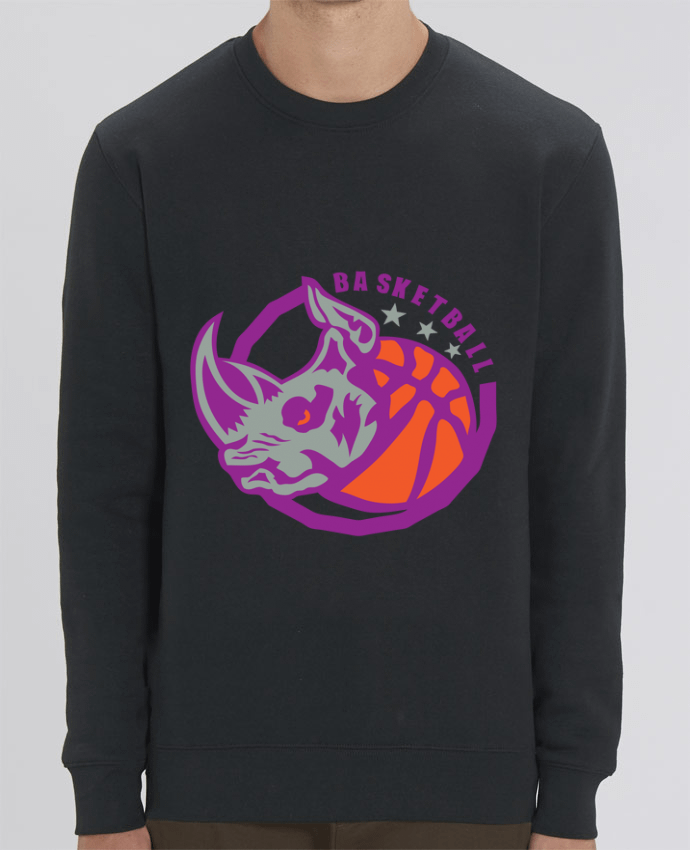 Unisex Crew Neck Sweatshirt 350G/M² Changer basketball  rhinoceros logo sport club team Par Achille