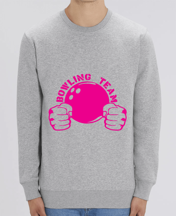 Sweat-shirt bowling team poing fermer logo club Par Achille