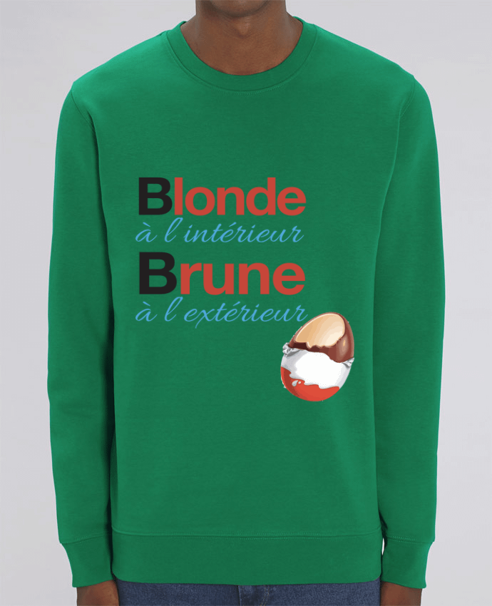 Sweat-shirt Blonde à l'intérieur / Brune à l'extérieur Par Monidentitevisuelle