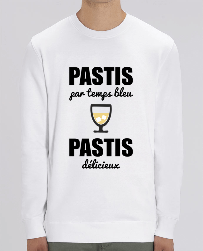 Sweat-shirt Pastis par temps bleu pastis délicieux Par Benichan