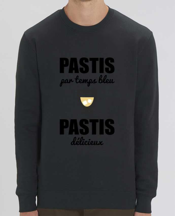 Sweat-shirt Pastis par temps bleu pastis délicieux Par Benichan