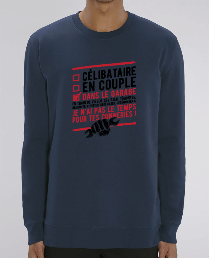 Sweat-shirt Dans le garage humour Par Original t-shirt