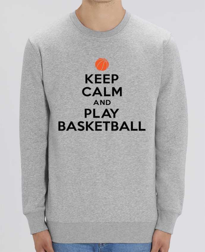 Sweat Col Rond Unisexe 350gr Stanley CHANGER Keep Calm And Play Basketball Par Freeyourshirt.com