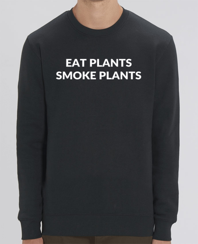 Unisex Crew Neck Sweatshirt 350G/M² Changer Eat plants smoke plants Par Bichette