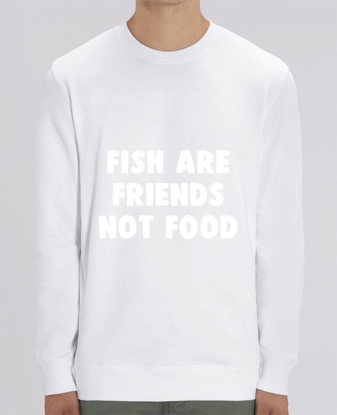 Unisex Crew Neck Sweatshirt 350G/M² Changer Fish are firends not food Par Bichette