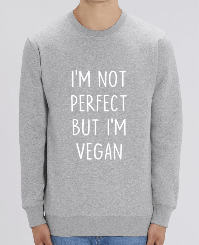 Sweat-shirt I'm not perfect but I'm vegan Par Bichette