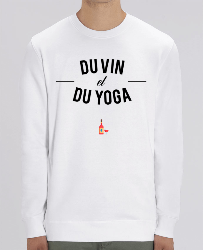 Sweat-shirt Du Vin et du Yoga Par tunetoo