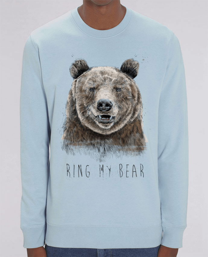 Unisex Crew Neck Sweatshirt 350G/M² Changer Ring my bear Par Balàzs Solti