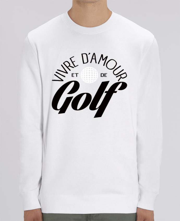 Sweat-shirt Vivre d'Amour et de Golf Par Freeyourshirt.com