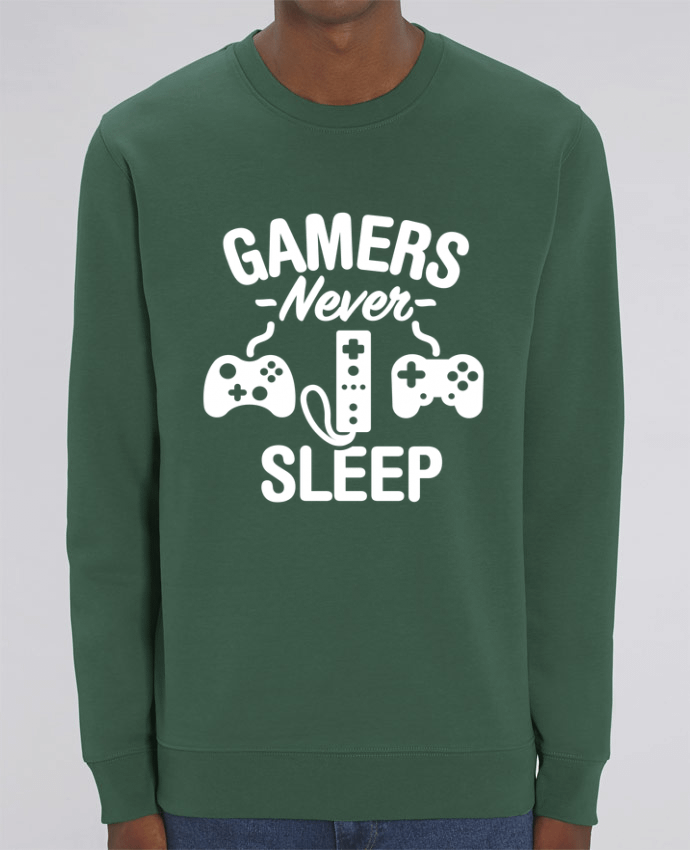 Sweat-shirt Gamers never sleep Par LaundryFactory