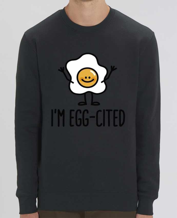 Unisex Crew Neck Sweatshirt 350G/M² Changer I'm egg-cited Par LaundryFactory