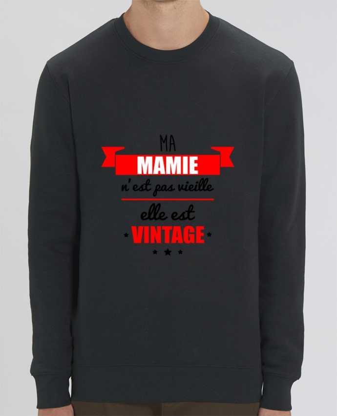 Sweat-shirt Ma mamie n'est pas vieille elle est vintage Par Benichan