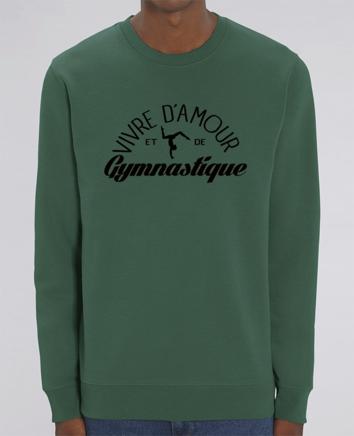 Sweat-shirt Vivre d'amour et de Gymnastique Par Freeyourshirt.com