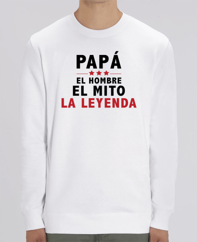 Unisex Crew Neck Sweatshirt 350G/M² Changer PAPÁ : EL HOMBRE EL MITO LA LEYENDA Par tunetoo