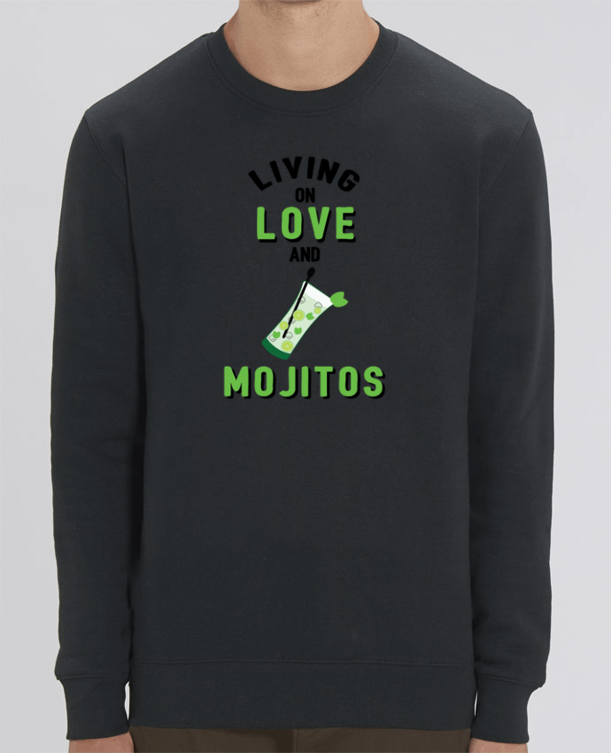 Sweat-shirt Living on love and mojitos Par tunetoo