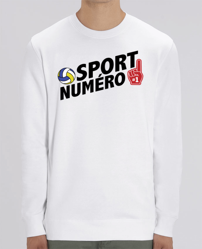 Unisex Crew Neck Sweatshirt 350G/M² Changer Sport numéro 1 Volley Par tunetoo