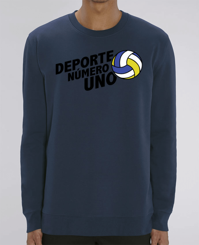 Unisex Crew Neck Sweatshirt 350G/M² Changer Deporte Número Uno Volleyball Par tunetoo