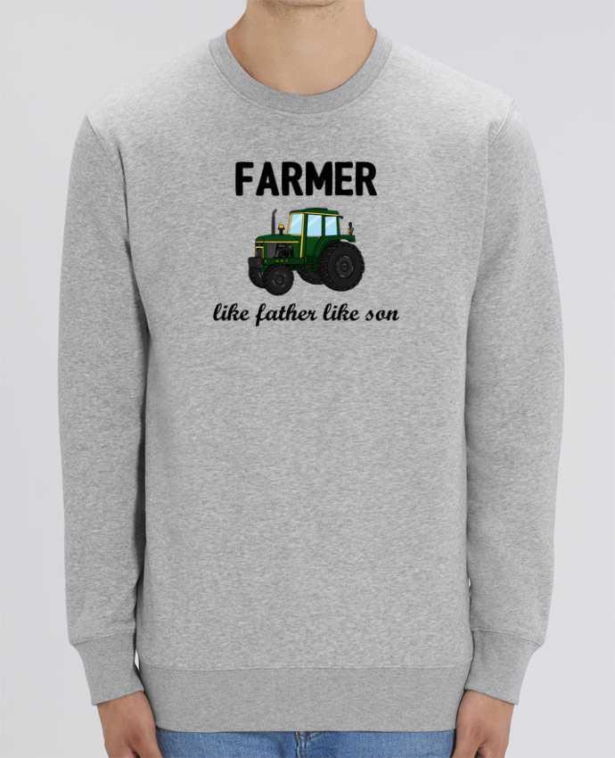Unisex Crew Neck Sweatshirt 350G/M² Changer Farmer Like father like son Par tunetoo