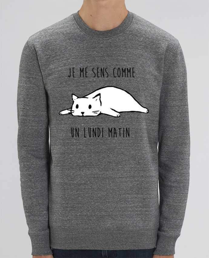 Unisex Crew Neck Sweatshirt 350G/M² Changer chat - je me sens comme un lundi matin Par DesignMe