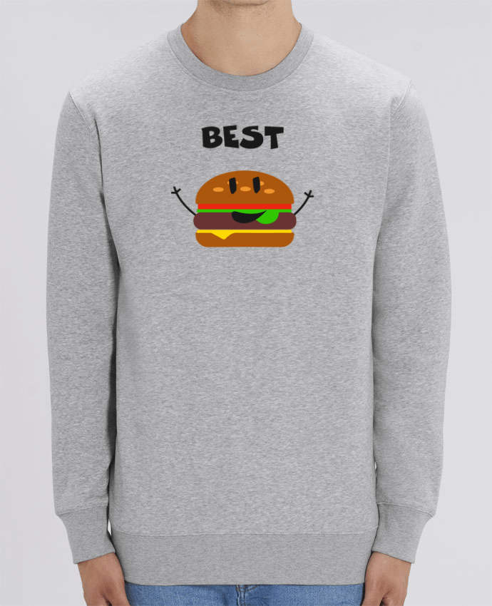 Sweat Col Rond Unisexe 350gr Stanley CHANGER BEST FRIENDS BURGER 1 Par tunetoo