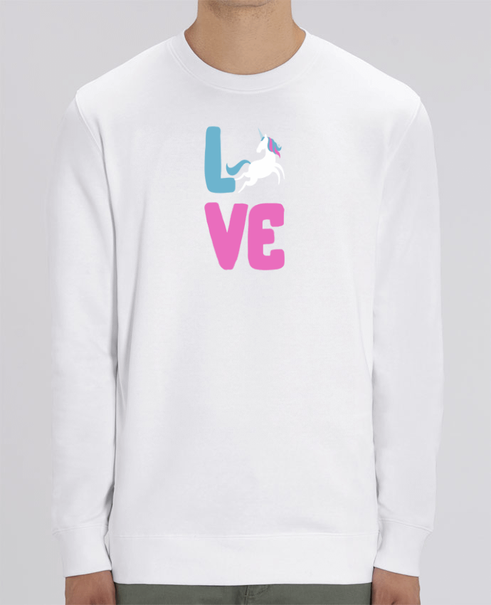 Unisex Crew Neck Sweatshirt 350G/M² Changer Unicorn love Par Original t-shirt