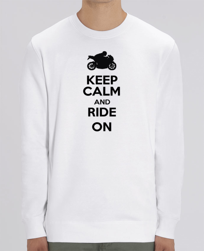 Unisex Crew Neck Sweatshirt 350G/M² Changer Keep calm Moto Par Original t-shirt