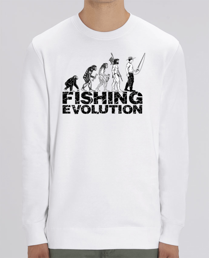 Unisex Crew Neck Sweatshirt 350G/M² Changer Fishing evolution Par Original t-shirt