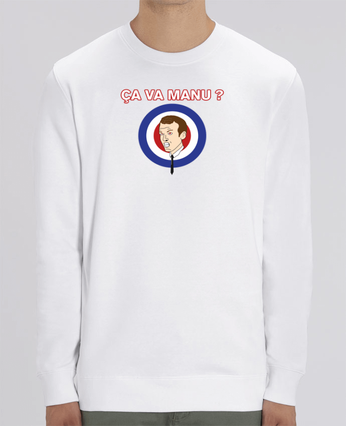 Unisex Crew Neck Sweatshirt 350G/M² Changer Emmanuel Macron ça va manu ? Par tunetoo