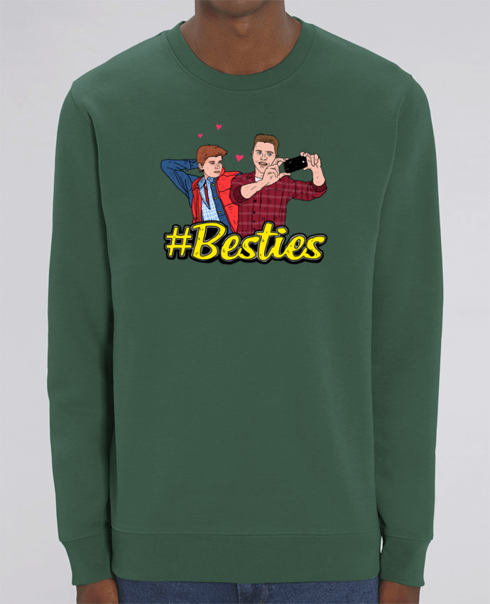 Sweat Col Rond Unisexe 350gr Stanley CHANGER Besties Marty McFly Par Nick cocozza