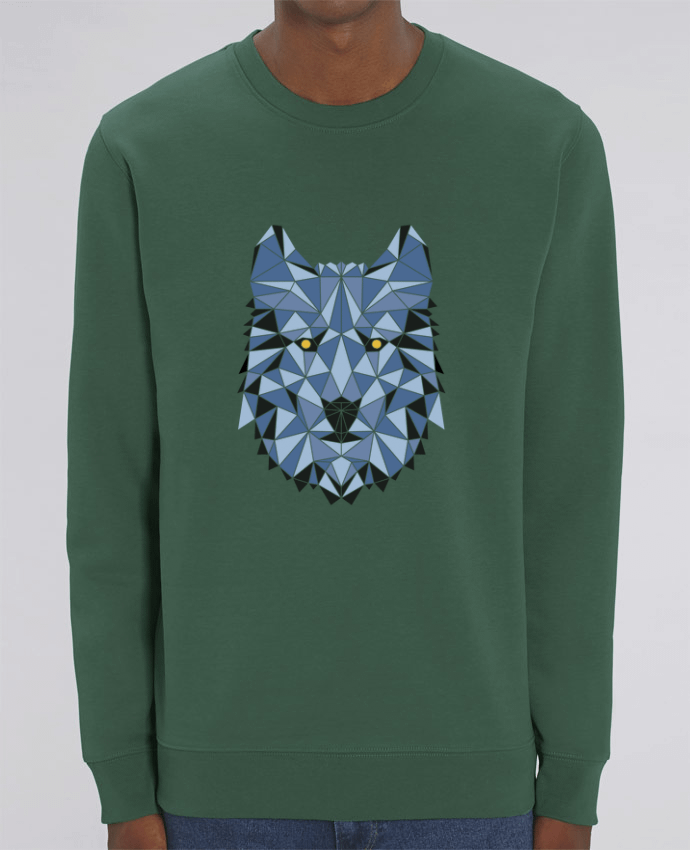 Unisex Crew Neck Sweatshirt 350G/M² Changer wolf - geometry 3 Par /wait-design