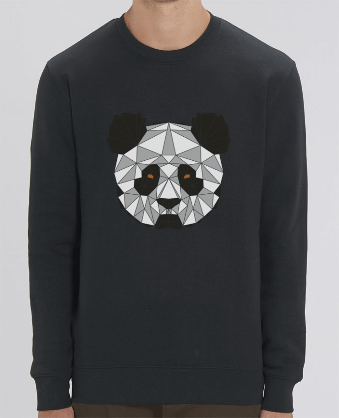 Unisex Crew Neck Sweatshirt 350G/M² Changer Panda géométrique Par /wait-design