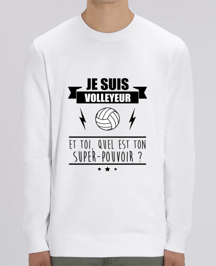 Unisex Crew Neck Sweatshirt 350G/M² Changer Je suis volleyeur et toi, quel est ton super-pouvoir ? Par Benichan