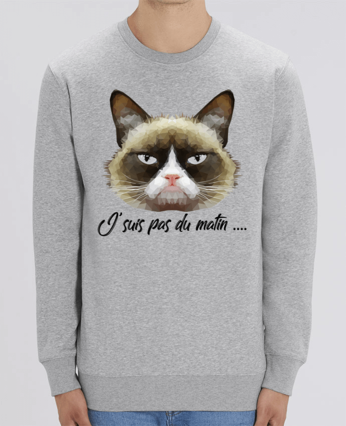 Sweat-shirt je suis pas du matin Par DesignMe