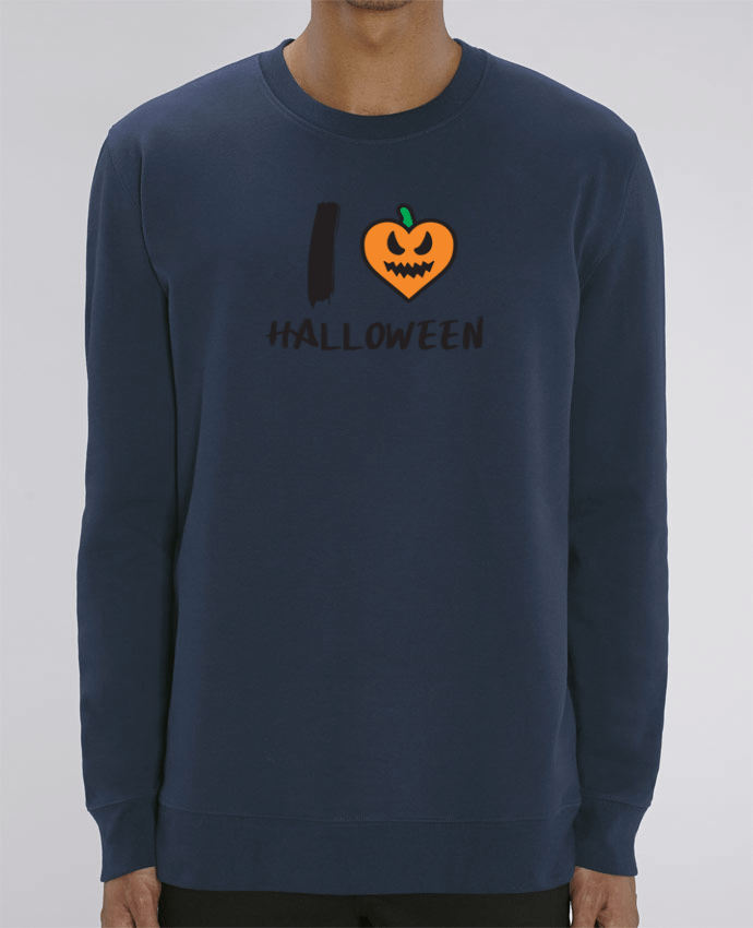 Unisex Crew Neck Sweatshirt 350G/M² Changer I Love Halloween Par tunetoo