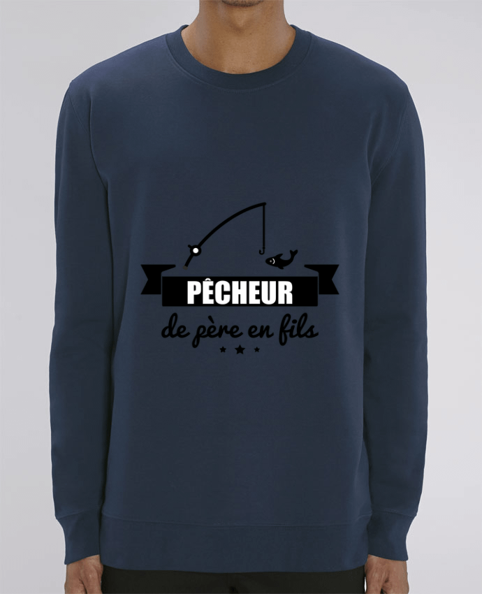 Sweat-shirt Pêcheur de père en fils, pêcheur, pêche Par Benichan