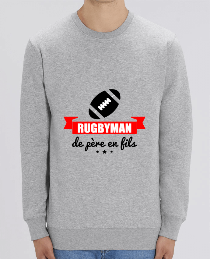 Sweat-shirt Rugbyman de père en fils, rugby, rugbyman Par Benichan