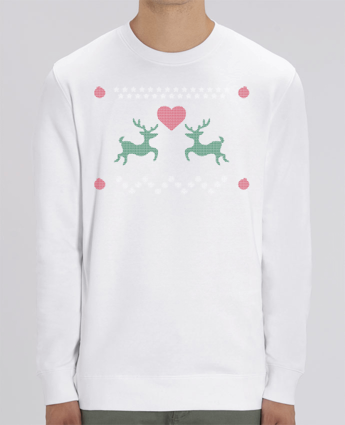 Sweat-shirt Amour rennes de noël - Pull moche (ugly sweater) Par tunetoo