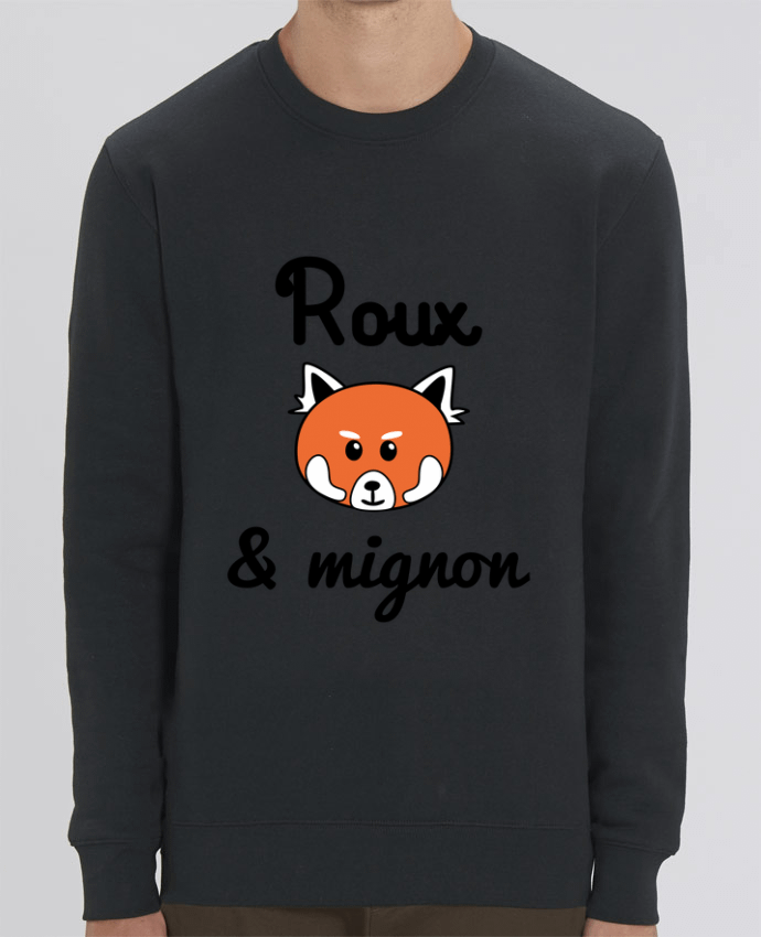 Unisex Crew Neck Sweatshirt 350G/M² Changer Roux & Mignon, Panda roux Par Benichan