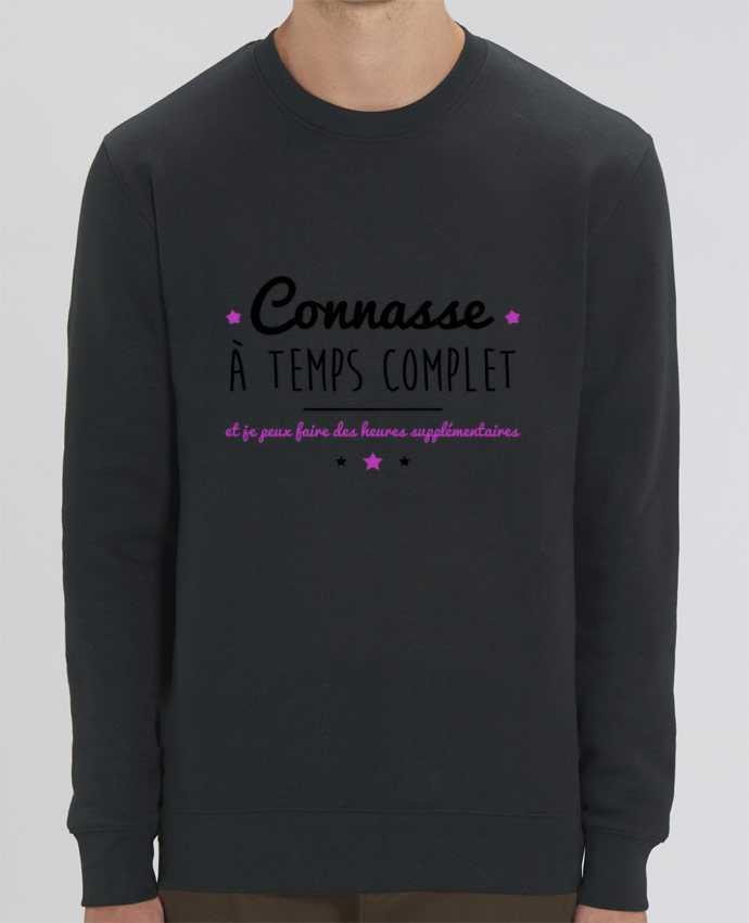 Sweat-shirt Connasse à temps complet et je peux faire des heures supplémentaires Par Benichan