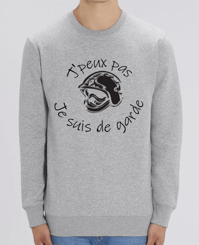 Unisex Crew Neck Sweatshirt 350G/M² Changer pompier - j'peux pas je suis de garde Par jorrie