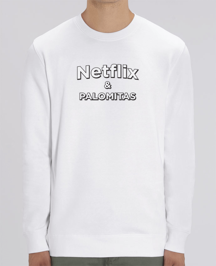 Unisex Crew Neck Sweatshirt 350G/M² Changer Netflix and palomitas Par tunetoo