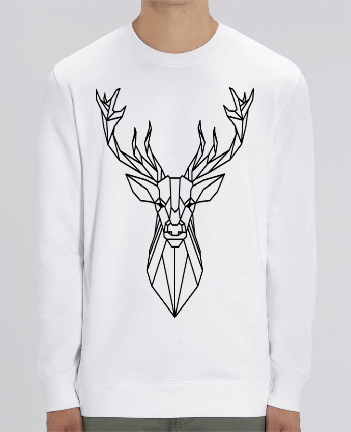 Sweat-shirt Cerf polygonal-Animal Par Urban-Beast