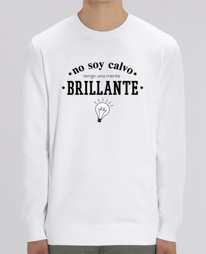 Sweat-shirt No soy calvo tengo una mente brillante Par tunetoo