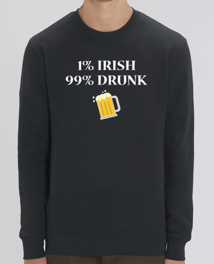 Unisex Crew Neck Sweatshirt 350G/M² Changer 1% Irish 99% Drunk Par tunetoo