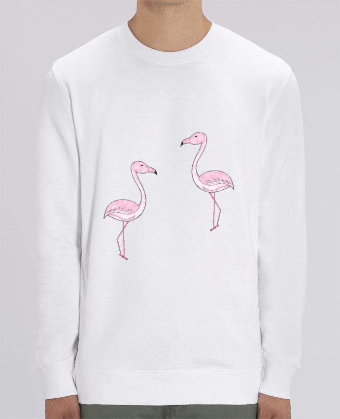 Sweat-shirt Flamant Rose Dessin Par K-créatif