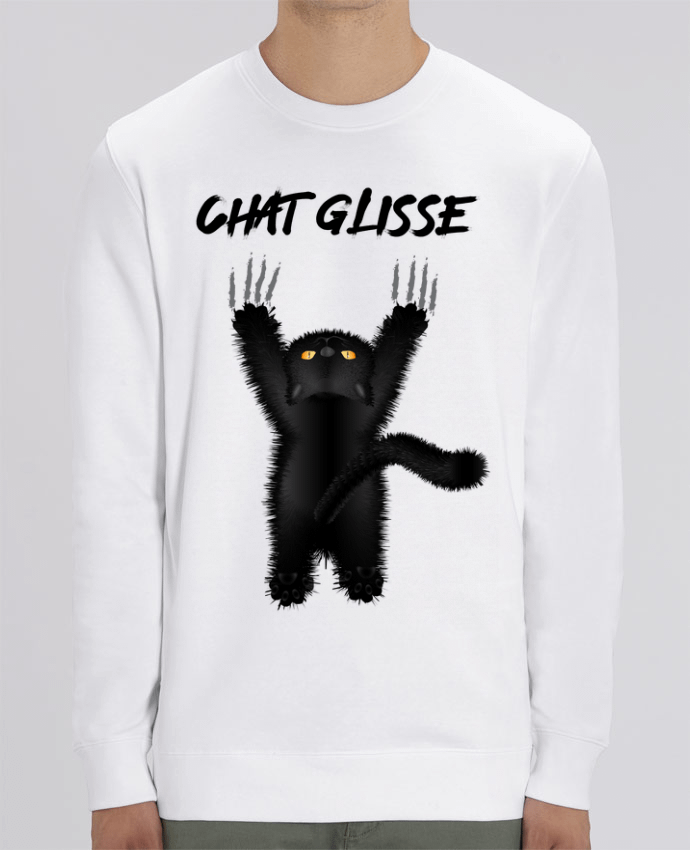 Sweat-shirt Chat Glisse Par Nathéo