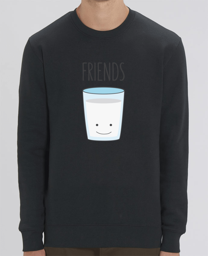 Unisex Crew Neck Sweatshirt 350G/M² Changer BFF - Cookies & Milk 2 Par tunetoo